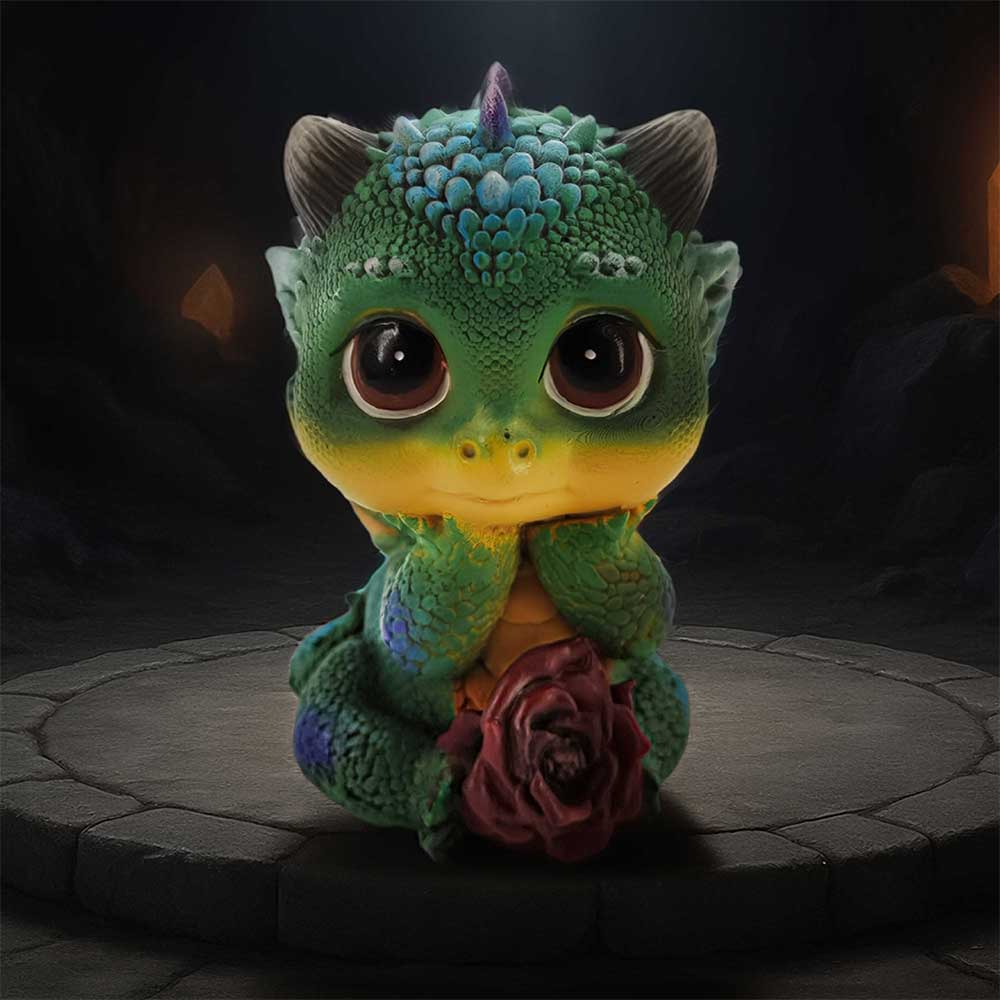 Cinders dragon displayed as fun fantasy decor