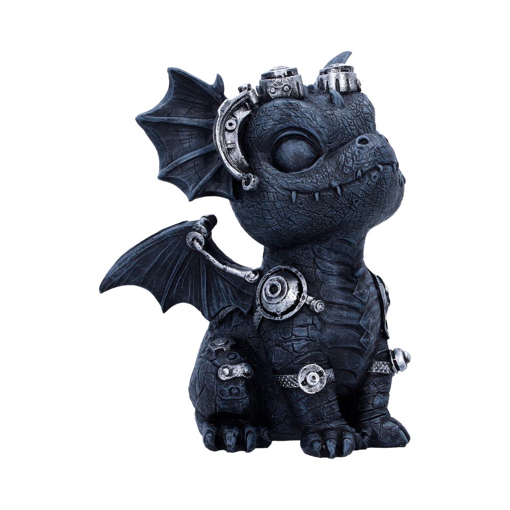 Steampunk dragon showing spine and gear detailing
