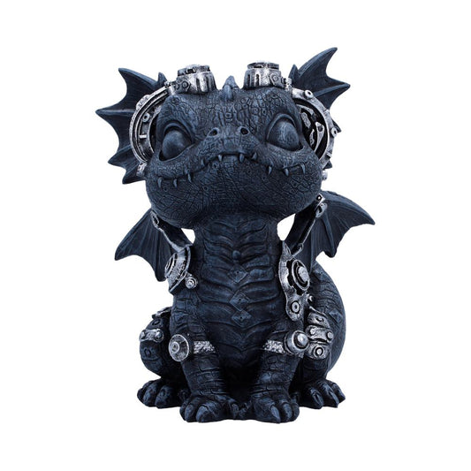 Coglet black dragon figurine 17.7cm steampunk ornament