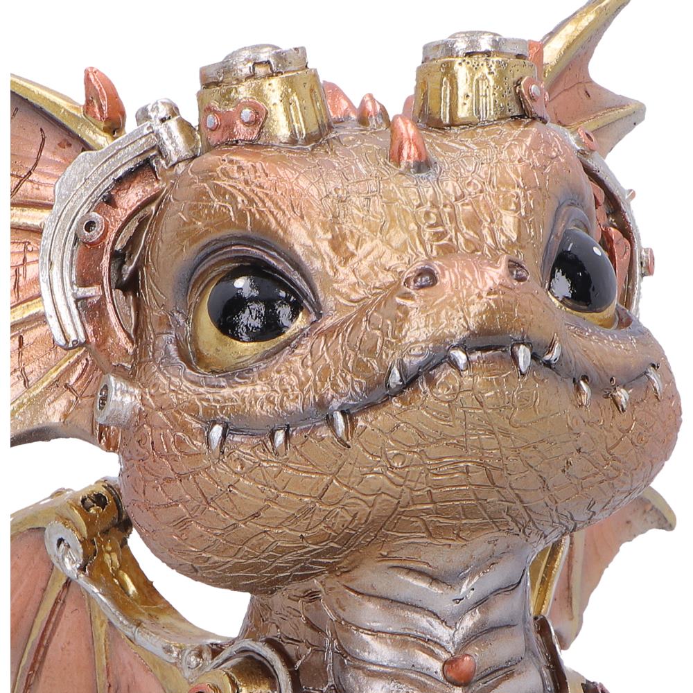 Close-up of Coglet dragon face and smile detail