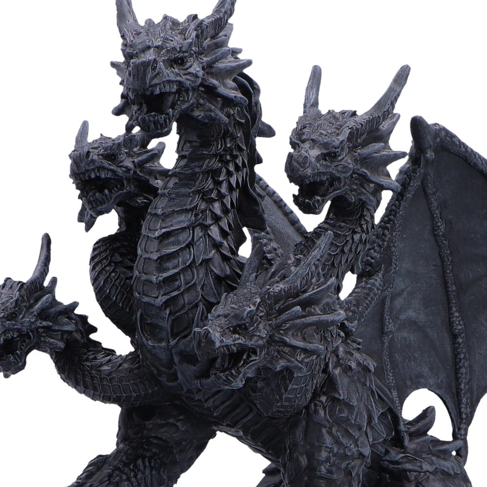 Hand-painted hydra dragon with gothic design