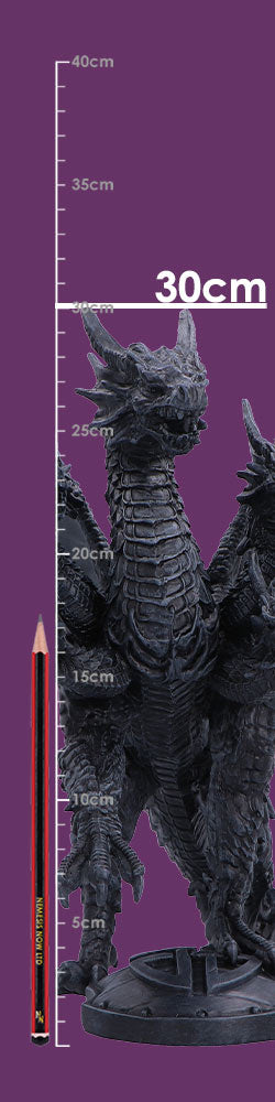 Large dragon figurine showing full size detailing