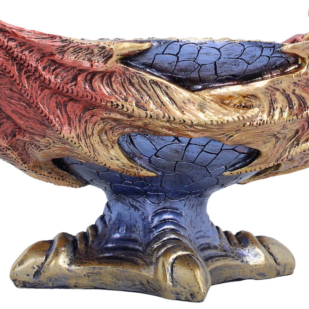 Blue interior fantasy dragon bowl design