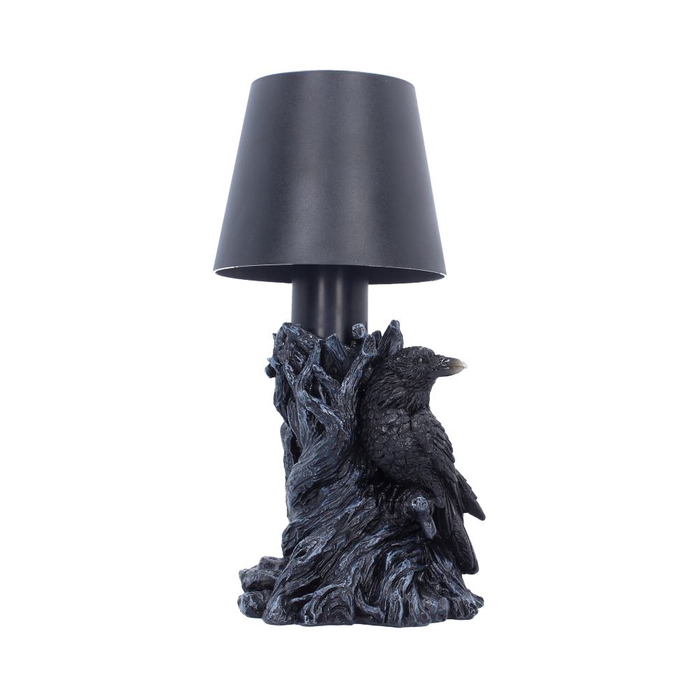 Hand-painted gothic lamp with dark detailing