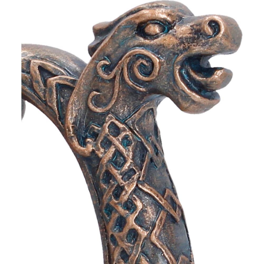 Tankard handle shaped like Viking ship bow