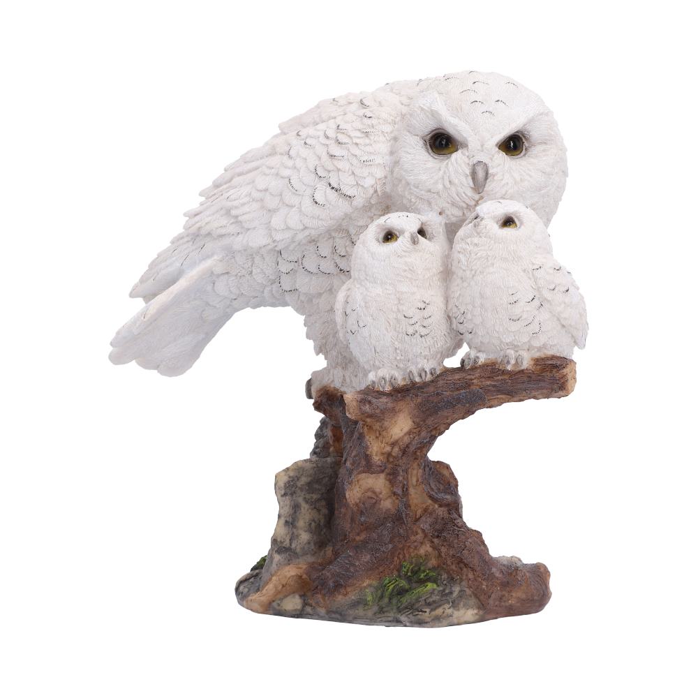 Nest of Love Owl Figurine 21.8cm featuring a mother owl and two owlets