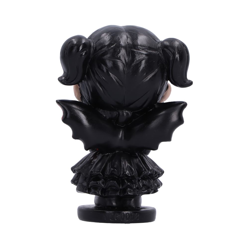 Rear view of Spirit Fairy Mortina fairy figurine with pigtails
