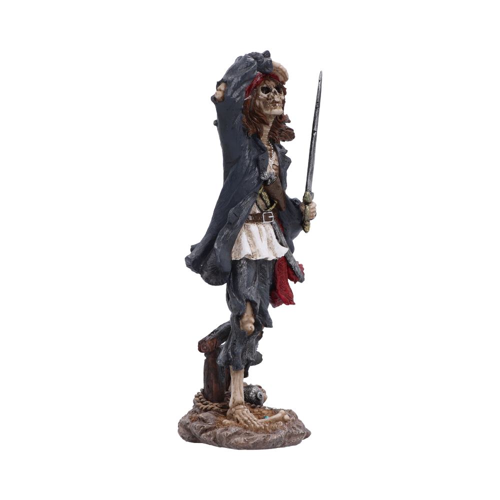 Forsaken Sailor skeletal pirate with sword, red bandana and long brown hair
