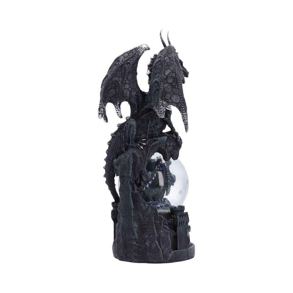 Rear view of Dragon’s Dominion showing the dragon wings and detailed sculpting