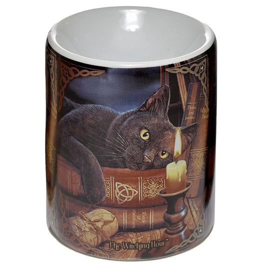 Lisa Parker Ceramic Withching Hour Cat Oil Burner