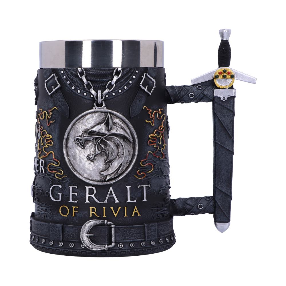 The Witcher Geralt of Rivia Tankard 15.5cm – Official Collectible Tankard