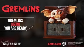 Gremlins Gizmo You Are Ready Figurine video showing gift box details, character sculpting, and hand-painted finish