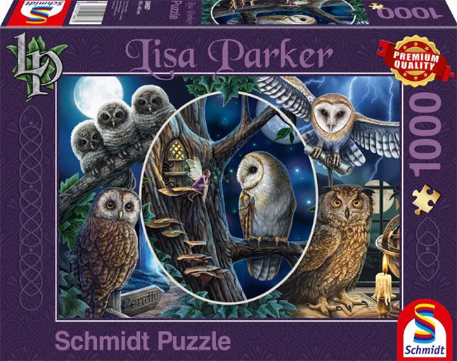 Lisa Parker Mysterious Owls Jigsaw Puzzle