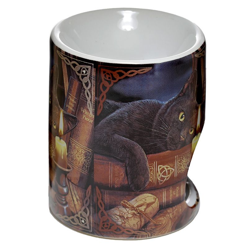 Lisa Parker Ceramic Withching Hour Cat Oil Burner