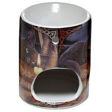 Load image into Gallery viewer, Lisa Parker Ceramic Withching Hour Cat Oil Burner
