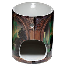 Load image into Gallery viewer, Lisa Parker Ceramic Absinthe Cat Oil Burner
