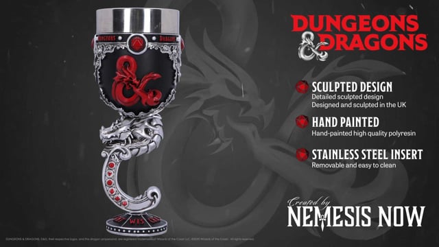 Dungeons & Dragons Goblet video showing intricate detail and fantasy design