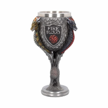 Load image into Gallery viewer, Game of Thrones House Targaryen Goblet 17.5cm
