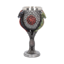 Load image into Gallery viewer, Game of Thrones House Targaryen Goblet 17.5cm
