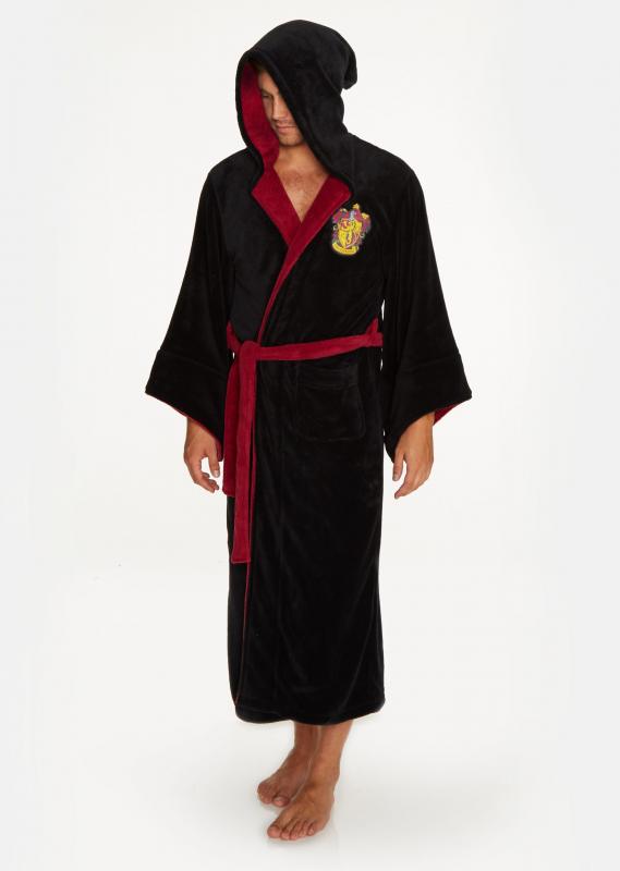 Unisex Harry Potter Gryffindor Fleece Bathrobe Men or Women