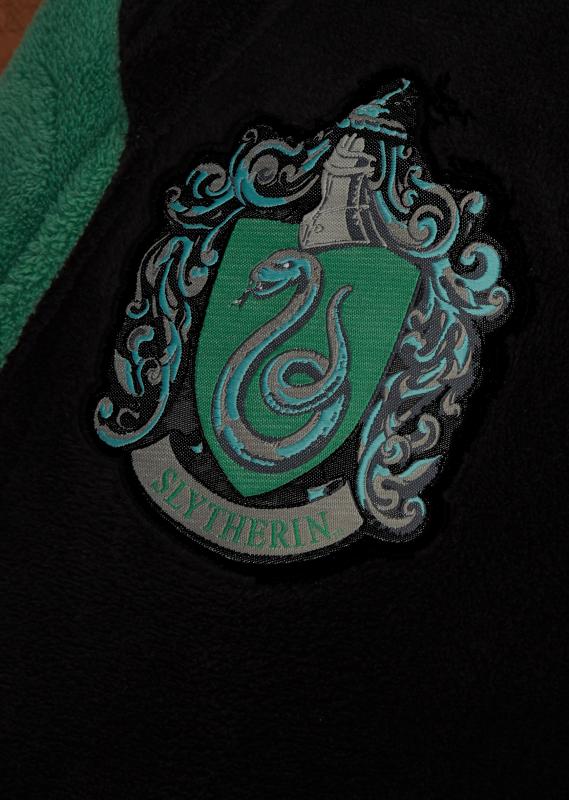 Unisex Harry Potter Slytherin Fleece Bathrobe Men or Women