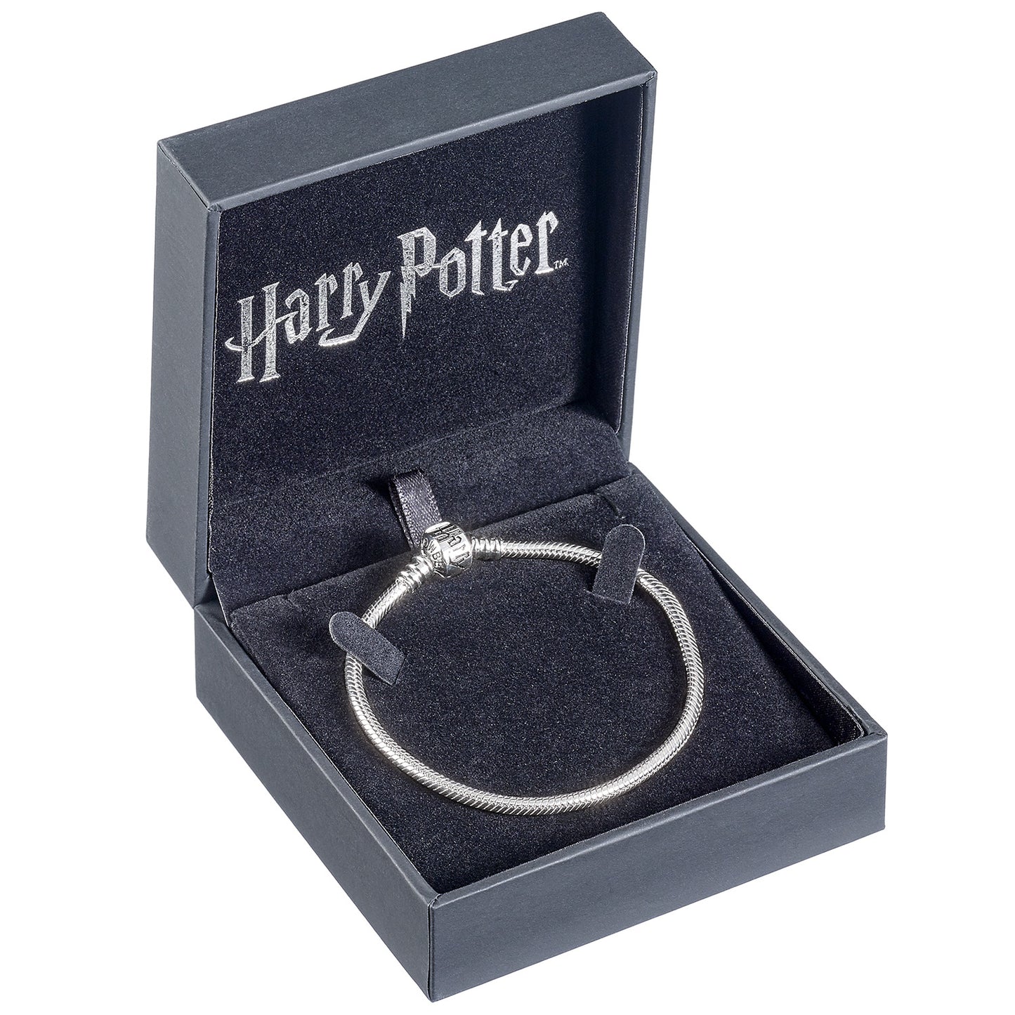 Harry Potter Sterling Silver Slider Charm Bracelet 19cm Medium