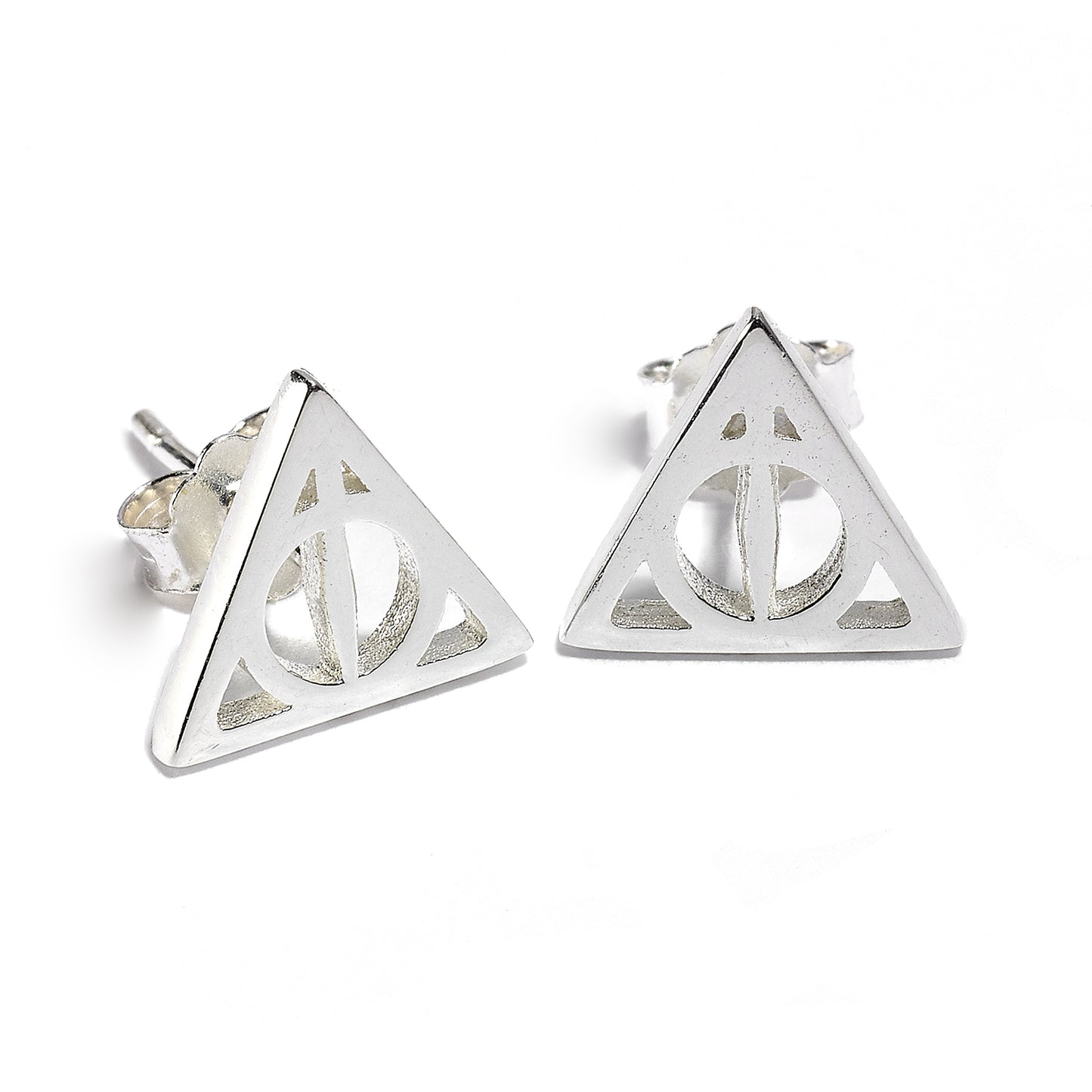 Harry Potter Sterling Silver Deathly Hallows Stud Earrings