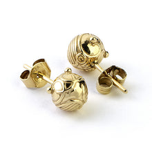 Load image into Gallery viewer, Harry Potter Golden Snitch Stud Earrings
