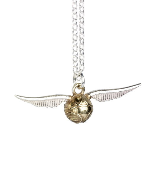 Harry Potter Golden Snitch Charm Necklace in Sterling Silver