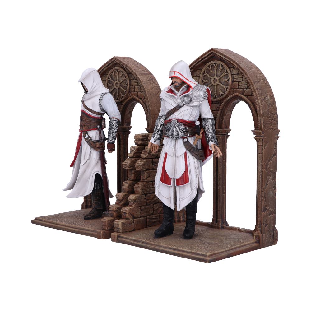 Assassin Brotherhood themed bookends side view