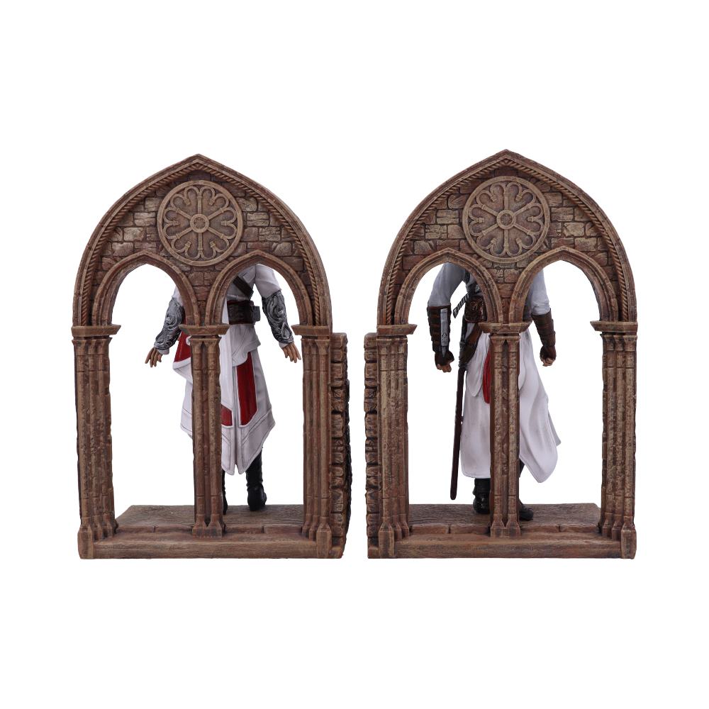 Back view of Assassin's Creed® Altaïr & Ezio Bookends