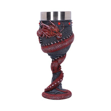 Load image into Gallery viewer, Dragon Coil Goblet Red 20cm
