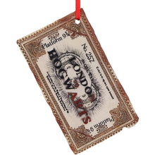 Load image into Gallery viewer, Harry Potter Hogwarts Ticket Hanging Ornament
