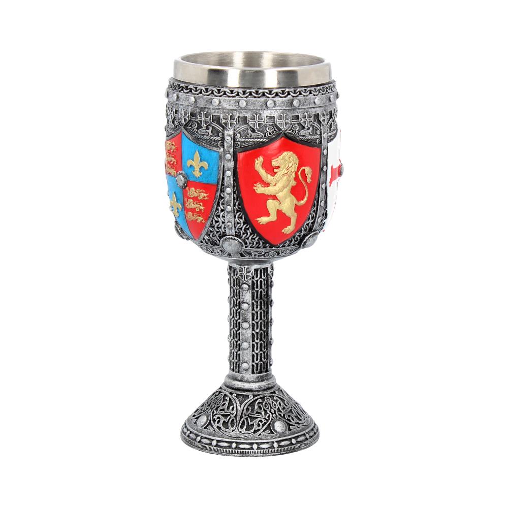 Heraldic shield goblet