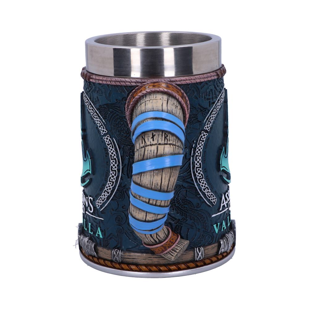 Side view of Assassin's Creed Valhalla tankard design