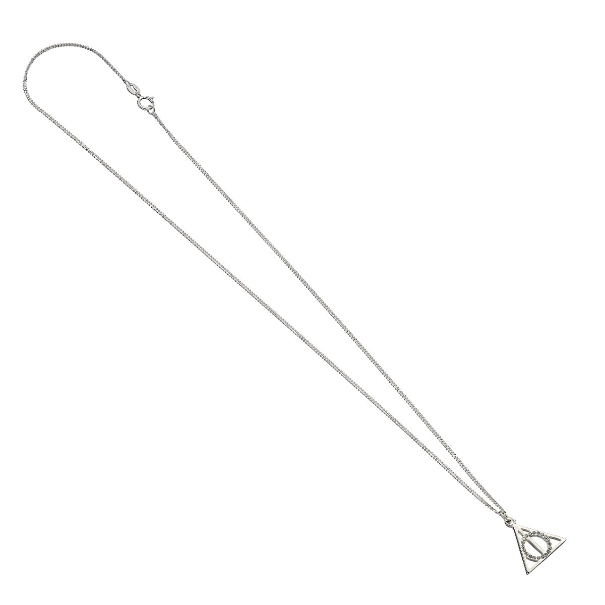 Harry Potter Embellished with Crystals Deathly Hallows Necklace