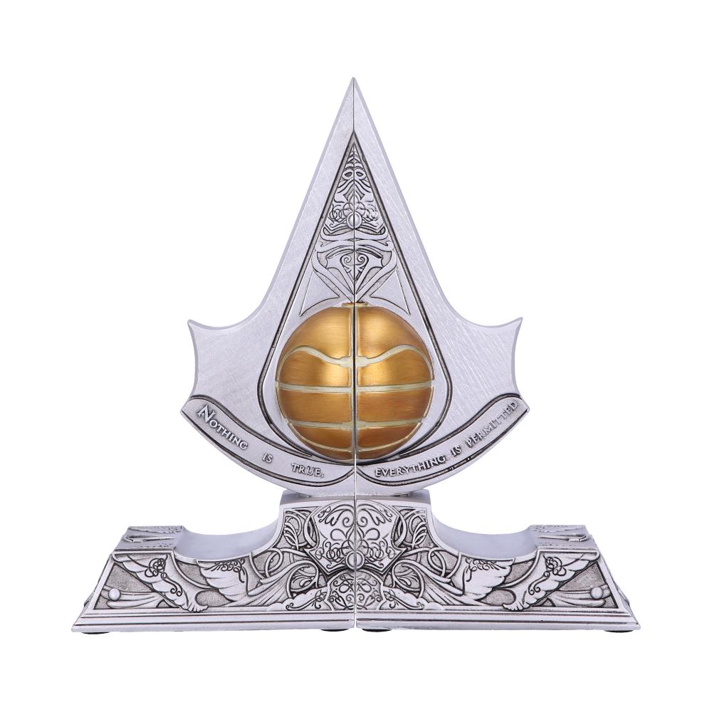 Front view of Assassin's Creed Apple of Eden Bookends