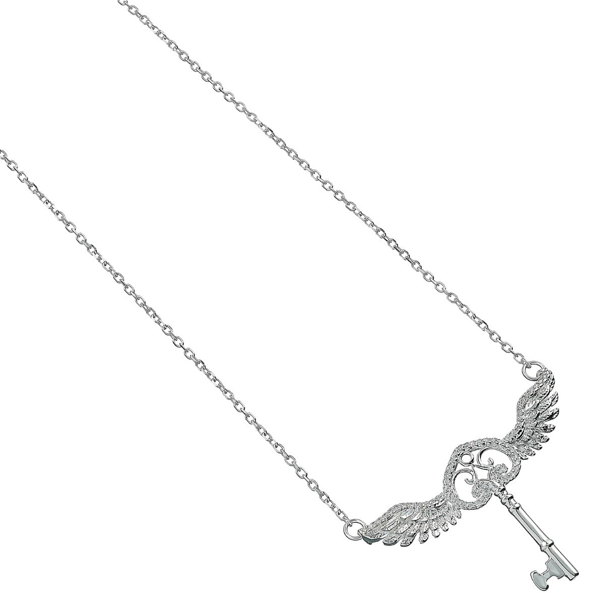 Harry Potter Embellished with Crystals Flying Key Necklace