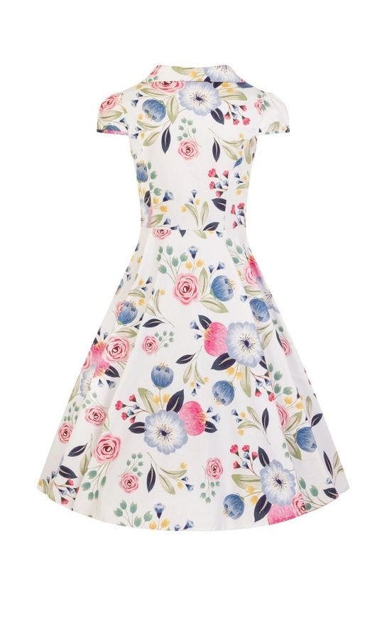 Hearts & Roses White Blossom Tea Dress