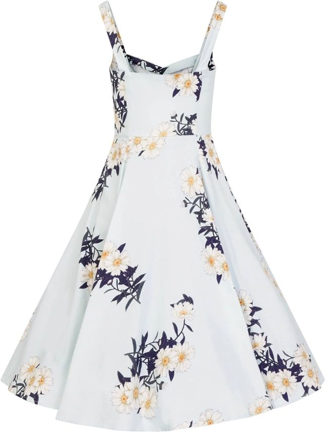 Hearts & Roses Vintage Blue Daisy Dress