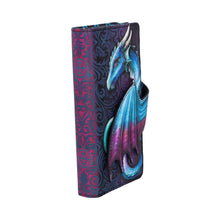 Load image into Gallery viewer, Take Flight Embossed Purse (Blue) 18.5cm
