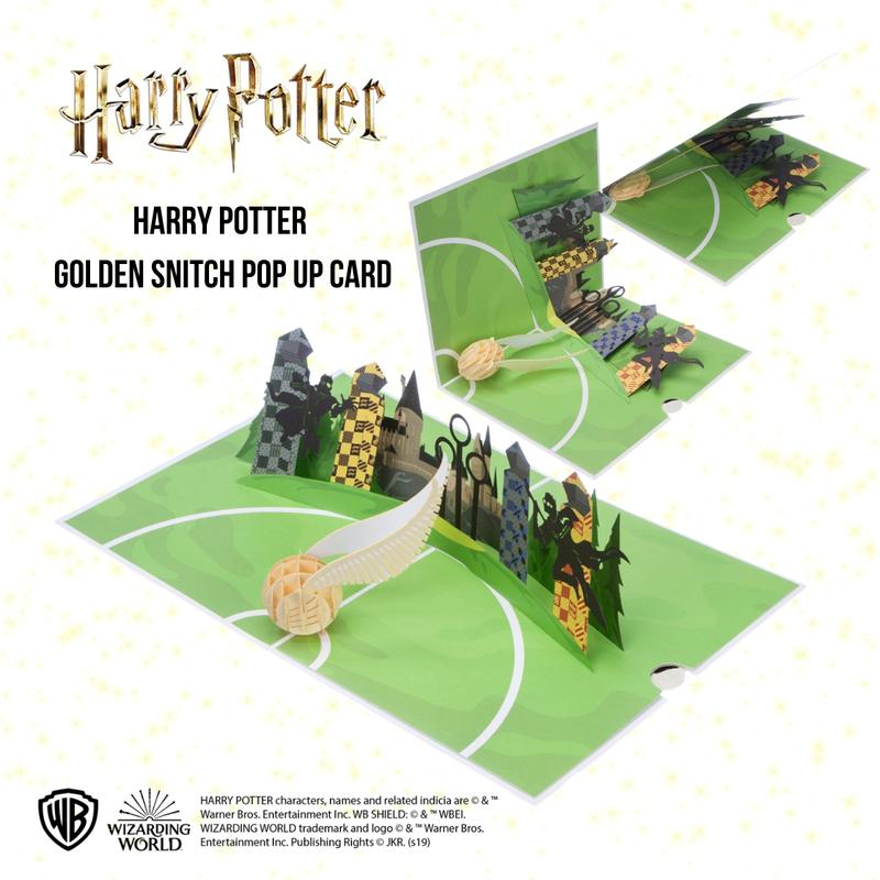 Harry Potter Golden Snitch Pop Up Card