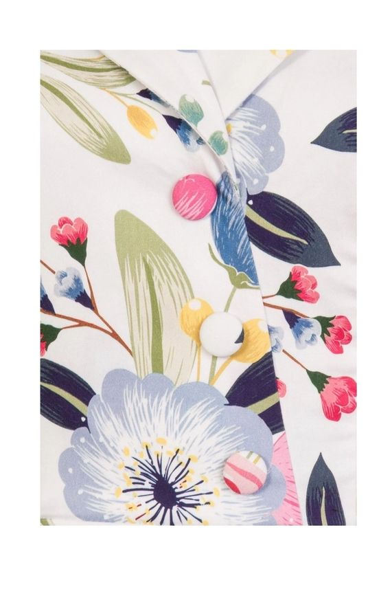 Hearts & Roses White Blossom Tea Dress