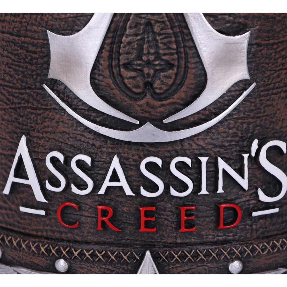 Close-up of Assassin Brotherhood collectible tankard