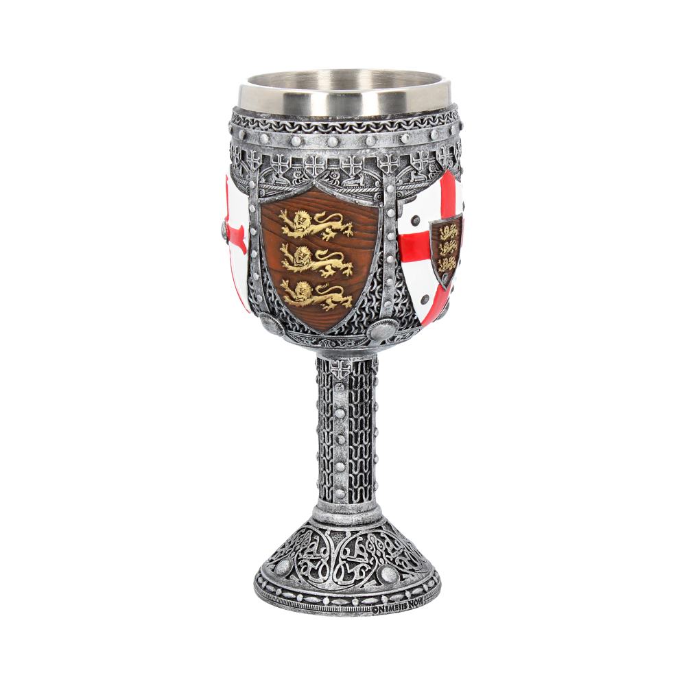 Hand-painted English resin goblet