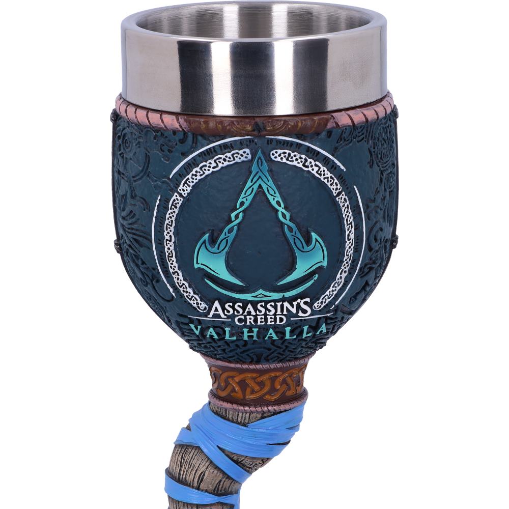 Close-up of Valhalla inspired goblet detailing