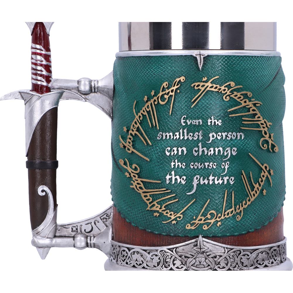 Sting sword handle on Frodo tankard