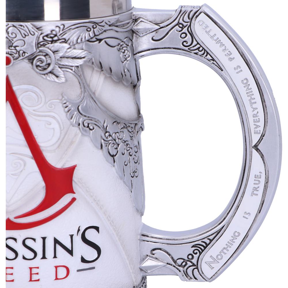 Assassin Brotherhood inspired tankard handle detailing