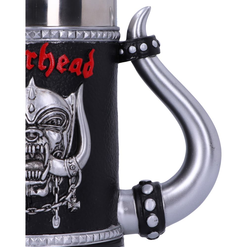 Heavy metal Motörhead drinkware handle detail