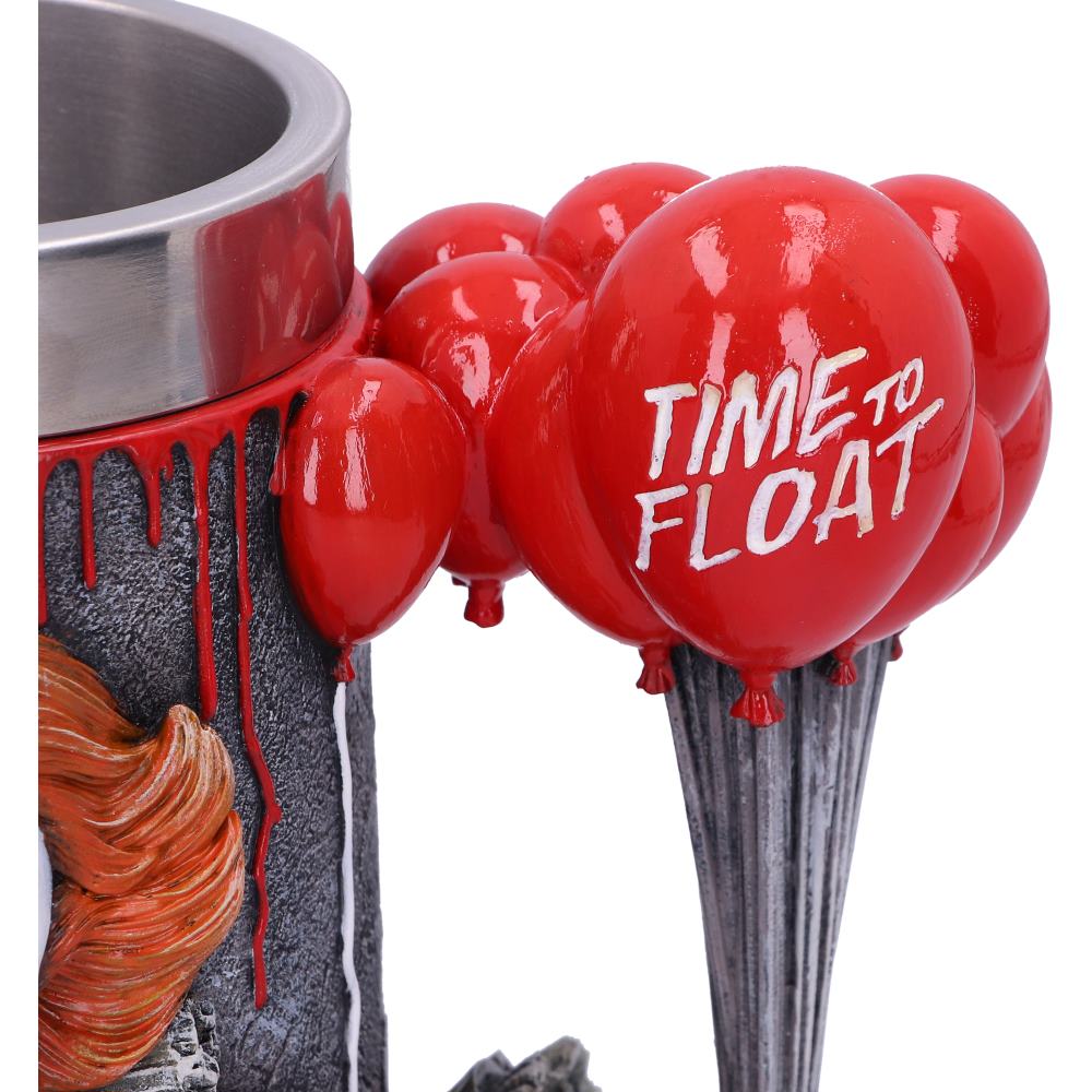 Hand-painted IT Time To Float tankard handle design